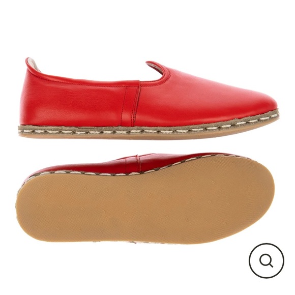 Atlantis Men's Red Slip On Shoes Size 13 Turkish Peru Handmade Leather - Picture 6 of 9